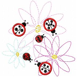 Insectes Embroidery Design 2 Insectes Embroidery Design 2